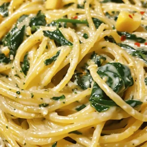 Creamy Garlic Spinach Pasta Easy and Flavorful Meal