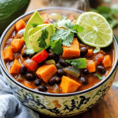 Savory Sweet Potato Black Bean Chili Recipe to Try