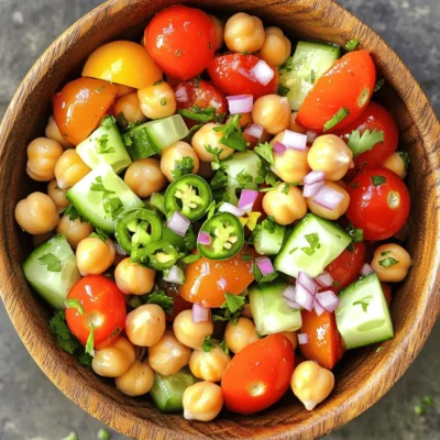 Spicy Chickpea Salad Flavorful and Healthy Recipe