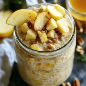 Apple Cinnamon Overnight Oats Easy Breakfast Delight
