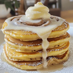 Cinnamon Roll Pancakes Irresistible Breakfast Delight