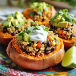 Savory Stuffed Sweet Potatoes Flavorful and Healthy Dish