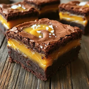 Salted Caramel Brownies Delightful and Rich Treat