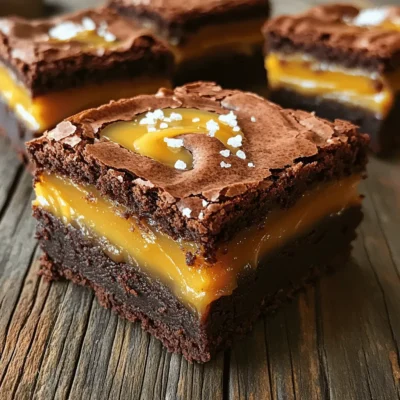 Salted Caramel Brownies Delightful and Rich Treat