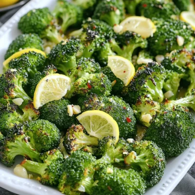 Lemon Garlic Roasted Broccoli Easy and Healthy Recipe