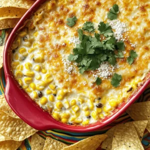 Cheesy Mexican Street Corn Dip Flavorful Party Delight