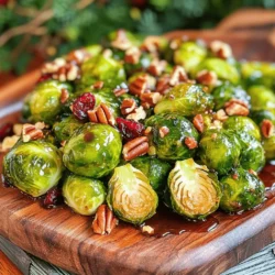 - 1 pound Brussels sprouts, trimmed and halved - 3 tablespoons extra virgin olive oil - 2 tablespoons pure honey - 1 tablespoon aged balsamic vinegar - 1 teaspoon crushed red pepper flakes - 1/2 teaspoon garlic powder - Sea salt and freshly ground black pepper - 1/4 cup chopped pecans - 1/4 cup dried cranberries - Try maple syrup or agave instead of honey for sweetness. - Use apple cider vinegar or red wine vinegar for a twist. - Experiment with smoked paprika or cumin for added depth. When you gather these ingredients, you set the stage for great taste. The Brussels sprouts bring a unique flavor and texture. The olive oil helps with crisping up the sprouts. Honey adds a sweet touch that balances the spice from the red pepper flakes. The garlic powder gives a savory depth that rounds out the dish. Feel free to mix in those optional add-ons. Pecans add crunch, while cranberries bring sweetness. These extra touches can make your dish even more exciting. You can also try different sweeteners or vinegars to find your favorite combo. The possibilities are endless! For the full recipe, check out the provided link. 1. Preheating the oven Start by preheating your oven to 425°F (220°C). A hot oven gives you crispy sprouts. 2. Coating ingredients mixing In a large bowl, add the halved Brussels sprouts. Pour in 3 tablespoons of extra virgin olive oil, 2 tablespoons of honey, and 1 tablespoon of balsamic vinegar. Sprinkle in 1 teaspoon of crushed red pepper flakes, 1/2 teaspoon of garlic powder, and sea salt and black pepper to taste. Toss everything well until the sprouts are coated evenly. 3. Layering on the baking sheet Line a baking sheet with parchment paper. This makes cleanup easy. Spread the coated Brussels sprouts in a single layer on the sheet. Make sure they are not crowded. This helps them roast better. 1. Ideal cooking temperature Place the baking sheet in the oven. Roast the Brussels sprouts for 20-25 minutes. The high temperature helps them caramelize. 2. Stirring guidelines for even cooking Halfway through roasting, stir the Brussels sprouts. This ensures they brown evenly and get crispy all around. 3. Identifying doneness You’ll know the sprouts are ready when they turn golden brown and crispy on the edges. This is key for a great texture. 1. Adding optional ingredients If you want, add 1/4 cup of chopped pecans and 1/4 cup of dried cranberries during the last 5 minutes of roasting. This toasts them and adds extra flavor. 2. Cooling before serving Once roasted, take them out and let them cool for a few minutes. This enhances their flavor. 3. Presentation tips Serve the Brussels sprouts on a vibrant platter. Drizzle any leftover honey for a shiny finish. Scatter extra pecans and cranberries on top to make it look appealing. For the full recipe, check the complete guide to Oven Roasted Brussels Sprouts. - Look for bright green sprouts. They should feel firm and compact. - Avoid any yellow or wilted leaves. These signs mean they are old. - Brussels sprouts are best in fall and winter. You will find them at their peak then. - Always spread Brussels sprouts in a single layer on your baking sheet. This helps them cook evenly. - If you like softer sprouts, reduce the roasting time. For crispier, leave them a bit longer. - Oven roasted Brussels sprouts pair well with chicken or fish. They add a nice crunch to the meal. - Serve them with mashed potatoes or rice for a complete dish. You can also toss in a salad for extra flavor. For a detailed method to make these delicious sprouts, check out the Full Recipe. {{image_4}} You can easily switch up the flavor of your oven roasted Brussels sprouts. Try mixing in some honey and crushed red pepper for a sweet and spicy kick. It adds a fun twist to the dish. The honey caramelizes, making the sprouts taste even better. For a savory option, consider using fresh herbs. Rosemary, thyme, or even sage can elevate the taste. Simply chop the herbs and toss them in before roasting. This brings out earthy flavors that pair well with the Brussels sprouts. If you're vegan, you can make simple changes. Swap honey for maple syrup or agave nectar. These sweeteners work well and keep your dish plant-based. If gluten is a concern, rest easy! This recipe is already gluten-free. Just ensure any added ingredients, like nuts or cheese, are also gluten-free. This way, everyone can enjoy your tasty treat. Want to add some crunch? Consider cheese toppings. Grated parmesan or crumbled feta can add a creamy texture. Just sprinkle it on in the last few minutes of cooking. You can also mix in nuts and dried fruits. Chopped pecans or walnuts add a nice crunch. Dried cranberries or cherries bring a burst of sweetness. These additions make your Brussels sprouts even more exciting to eat! For the full recipe, check out the Sweet & Spicy Oven Roasted Brussels Sprouts. To keep your Brussels sprouts fresh, use an airtight container. Make sure the container seals well. This method keeps moisture out and flavor in. You can store them in the fridge for up to 3 days. After that, they may lose their taste and texture. When it’s time to eat your leftovers, reheat them in the oven. Set the oven to 350°F (175°C). This method helps keep them crispy. If you’re in a hurry, you can use the microwave, but they may turn soggy. To avoid this, place a paper towel over the sprouts while microwaving. This step absorbs extra moisture. If you want to save your Brussels sprouts longer, freezing is a good option. First, let them cool completely. Then, place them in a freezer-safe bag or container. Remove as much air as possible to prevent freezer burn. You can freeze them for up to 3 months. When you’re ready to eat, thaw them in the fridge overnight. To reheat, use the oven for the best results. This method restores their crispy texture. Yes, you can make these Brussels sprouts ahead of time. To prepare them, follow the recipe steps up to the roasting part. After coating the Brussels sprouts, place them in an airtight container. Store them in the fridge for up to two days. When you are ready to eat, spread them on a baking sheet and roast at 425°F (220°C) until warm and crispy, about 15 minutes. This method helps keep them tasty and fresh. To get crispy Brussels sprouts, focus on a few key techniques. First, cut them in half to increase surface area. This helps them roast better. Use enough oil to coat them well, but do not drown them. The oil helps create a crispy texture. Spread them out in a single layer on the baking sheet. If they are too close, they will steam instead of roast. Lastly, stir them halfway through cooking. This promotes even browning and crispiness. If you want a vegan option, try using maple syrup or agave nectar instead of honey. Both sweeteners add a nice flavor and sweetness. You can also use brown sugar mixed with a little water. This mix creates a syrup-like consistency. These alternatives work well in the recipe and keep your dish plant-based. The best temperature to roast Brussels sprouts is 425°F (220°C). At this temperature, they cook evenly and become crispy. High heat helps caramelize the outer leaves, giving them a rich flavor. If you cook at lower temperatures, they may turn out soggy instead of crispy. Stick with 425°F for the best results in your oven roasted Brussels sprouts. Oven-roasted Brussels sprouts are simple and delicious. We covered fresh ingredients, roasting steps, and tips for flavor. Don’t forget those optional add-ons for a personal touch. With the right preparation and adjustments, you can make them fit any meal. Whether you prefer them sweet or savory, there’s a recipe for everyone. Enjoy your tasty, healthy side dish!