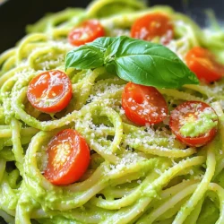 Creamy Avocado Pasta Quick and Tasty Dish