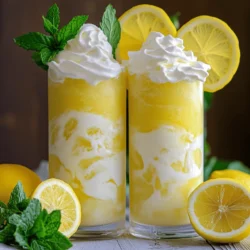- Freshly squeezed vs. store-bought lemonade Freshly squeezed lemonade has a bright, zesty flavor. It adds a fresh kick to your frosted lemonade. Store-bought lemonade is quick and easy. Choose one that is not too sweet if you go this route. - Choosing the right milk or dairy-free alternatives Whole milk gives a rich and creamy texture. You can also use almond milk or coconut milk for a lighter option. Both options blend well and keep the drink smooth. - Sweetness adjustments and optional toppings Granulated sugar makes the drink sweet. Adjust it to your taste. You can add more or less to fit your preference. For toppings, whipped cream adds a nice touch. Garnish with lemon slices and mint leaves for color and flavor. For the full recipe, check out the details above. To make frosted lemonade, start by gathering all your ingredients. You need lemonade, ice, milk, sugar, and vanilla. 1. How to blend for the right consistency: Place the lemonade, ice cubes, whole milk, sugar, and vanilla in your blender. Blend on high until smooth. You want a slushy texture, so ensure the ice is finely crushed. If it’s too thick, add a bit more lemonade. Blend again to mix it well. 2. Tips for adjusting sweetness: After blending, taste your frosted lemonade. If it’s not sweet enough, add more sugar. Blend again to dissolve the sugar fully. You can also use honey or agave syrup if you prefer. Try adding a little at a time to reach your desired sweetness. 3. Serving recommendations: Pour the frosted lemonade into tall, chilled glasses. This drink looks lovely with whipped cream on top. Finish with a lemon slice and a mint sprig for a fresh touch. Use colorful straws to make it fun! For the full recipe and more details, check out the [Full Recipe]. Enjoy your refreshing treat! - Importance of fresh ingredients: Using fresh lemonade makes a big difference. Fresh lemons give a bright taste that store-bought lemonade can't match. Always choose lemons that feel heavy and firm. Their juice will be more flavorful. - Blender tips for smooth consistency: A good blender is key for a perfect frosted lemonade. Blend in short bursts to break down the ice. This method helps you avoid chunks. You want a smooth, slushy mix that is easy to sip. - Recommendations for optimal garnishing: Garnishing adds a fun touch. A slice of lemon on the rim brightens the drink. Fresh mint leaves not only look great but also add a burst of flavor. Use whipped cream for a creamy finish. It makes your frosted lemonade look special and inviting. For the complete recipe, refer to the Full Recipe section. {{image_4}} When it comes to frosted lemonade, the fun does not end with the basic recipe. You can mix things up in many tasty ways. Citrus variations: While lemon is the star, try adding lime or orange juice for a zesty twist. Lime gives a tangy kick, while orange adds sweetness. Simply replace part of the lemonade with the new juice. Vegan alternatives and adjustments: If you want a vegan version, use almond milk or coconut milk instead of whole milk. These choices make the drink creamy without dairy. You can also swap out granulated sugar for maple syrup or agave nectar. Additional mix-ins: For an extra burst of flavor, consider adding berries like strawberries or blueberries. They not only taste great but also add a splash of color. Fresh herbs like mint or basil can add a unique twist as well. Just blend them in with the other ingredients for a refreshing surprise. Get creative and enjoy your frosted lemonade with these fun variations! For the full recipe, check the earlier section. You might have some frosted lemonade left after a fun day. Storing it well keeps it fresh for later. - Best practices for freezing: If you want to freeze it, pour the lemonade into ice cube trays. This way, you can use it later in drinks or smoothies. - Container recommendations: Use airtight containers for any leftovers. Glass jars or plastic containers work great. Make sure to leave some space at the top, as liquids expand when frozen. - Shelf life and reheating tips: Frosted lemonade is best enjoyed fresh. If stored in the fridge, it lasts about 1-2 days. You can blend leftovers again to reintroduce the slushy texture. If frozen, use within 1-2 months for the best taste. Can I make Frosted Lemonade without dairy? Yes, you can make Frosted Lemonade without dairy. Use a dairy-free milk like almond or coconut milk. This keeps the drink creamy while being dairy-free. It tastes just as good and appeals to more people! How can I make it less sweet? To make your Frosted Lemonade less sweet, reduce the sugar. Start with a smaller amount, like 1/4 cup. Blend it, then taste. You can always add more sugar if needed. You can also use less lemonade, as it is sweet. What are some popular additions to this recipe? You can add fun flavors to your Frosted Lemonade! Try mixing in fresh berries, like strawberries or blueberries, for a fruity twist. Mint leaves add a cool taste. You can also use lime juice for a zesty kick! Each addition makes it unique and tasty. For the Full Recipe, don’t forget to check the ingredients and instructions! You now know how to make a delicious Frosted Lemonade. We covered the best ingredients to use, from fresh lemonade to dairy-free options. I provided easy steps to blend your drink perfectly and shared tips for great flavor. You also learned fun variations and how to store leftovers. Enjoy experimenting with your Frosted Lemonade recipe. Remember, the best drinks start with fresh ingredients and your creativity. Happy blending, and enjoy your tasty treat!