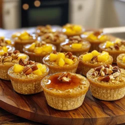 - 2 cups rolled oats - 1/2 cup packed brown sugar - 1 teaspoon baking powder - 1/2 teaspoon salt - 1 teaspoon ground cinnamon - 2 cups milk (dairy or non-dairy) - 1/4 cup pure maple syrup - 1/4 cup unsweetened applesauce - 1 teaspoon vanilla extract The main ingredients are simple and wholesome. Rolled oats are the star of this recipe. They provide a great base and offer a nice texture. Brown sugar adds sweetness and a rich flavor. Baking powder helps the cups rise and become fluffy. Salt balances the sweetness, while cinnamon gives it warmth. Milk, whether dairy or non-dairy, keeps the mixture moist. Pure maple syrup brings a lovely, natural sweetness. Applesauce offers moisture and a hint of fruit flavor. Lastly, vanilla extract enhances all the other tastes. - Chopped nuts (walnuts, pecans) - Variety of dried fruits (raisins, cranberries) - Fresh fruits (sliced bananas, berries) - Chocolate chips Toppings give you room to get creative. Chopped nuts add crunch. Dried fruits like raisins or cranberries provide chewy bites. Fresh fruits, such as bananas or berries, add freshness and color. If you love chocolate, sprinkle some chocolate chips on top. You can mix and match these toppings to fit your taste. For the full recipe, just follow the steps outlined earlier. Enjoy making these delicious oatmeal cups! 1. Preheat your oven to 350°F (175°C). This is key for even baking. 2. Prepare a muffin tin by lining it with silicone or paper liners. This helps with easy removal. 3. In a large bowl, mix the dry ingredients: rolled oats, brown sugar, baking powder, salt, and cinnamon. Make sure to mix well. 1. In a separate bowl, whisk together the wet ingredients: milk, maple syrup, applesauce, and vanilla. Ensure it is smooth and mixed. 2. Pour the wet mixture into the dry ingredients. Stir gently until all oats are coated. 1. Use a scoop to fill each muffin cup about three-quarters full. This allows room for rising. 2. If you want toppings, sprinkle nuts, dried fruits, or chocolate chips on top. This adds flavor and looks nice. 3. Place the muffin tin in the oven and bake for 25-30 minutes. Look for a golden brown top. 4. Let the oatmeal cups cool in the tin for 10 minutes, then move them to a wire rack to cool completely. These steps will lead you to tasty Maple Brown Sugar Oatmeal Cups. For more details, check the Full Recipe. To ensure proper oven temperature, always preheat your oven to 350°F (175°C). An oven thermometer can help you check if your oven heats correctly. For checking doneness, look for golden brown tops. Use a toothpick; insert it in the center. If it comes out clean, your oatmeal cups are ready! You can use flavored alternatives, like almond milk or coconut milk, to add a new twist. If you want a sweeter taste, add more maple syrup or brown sugar. You can also mix in spices like nutmeg or ginger for extra warmth. Arranging for serving is easy. Place the oatmeal cups on a bright platter for a cheerful look. Drizzling maple syrup over the tops makes them look fancy and inviting. Serve with fresh fruit like sliced bananas or berries for a colorful and tasty breakfast! For the full recipe, check out the Maple Brown Sugar Oatmeal Cups. {{image_4}} You can easily adjust this recipe to fit your diet. For gluten-free options, use certified gluten-free rolled oats. This ensures you enjoy the same great taste without the gluten. For vegan alternatives, swap dairy milk for non-dairy milk. Almond, oat, or soy milk work wonderfully. You can also replace eggs with flaxseed eggs. Mix one tablespoon of ground flaxseed with three tablespoons of water. Let it sit for five minutes to thicken. Want to spice things up? Try adding nutmeg or ginger. These spices bring warmth and depth to every bite. You can also mix in different fruits. Chopped apples or juicy peaches add a fresh twist. Feel free to get creative. You can even make a berry version with blueberries or raspberries for a tart flavor. Portion control can be fun! Make mini oatmeal cups for a quick snack. These smaller versions are perfect for kids or when you want a light treat. Another idea is to bake oatmeal bars. They are easy to grab and go. Just pour the mixture into a baking dish instead of muffin cups. This way, you have easy portions that are perfect for breakfast or snacks. For the full recipe, refer back to the beginning. Enjoy your Maple Brown Sugar Oatmeal Cups in these fun ways! To keep your oatmeal cups fresh, store them in the fridge. Use an airtight container. They will stay good for about five days this way. You can also freeze them for longer storage. Just wrap each cup in plastic wrap and place them in a freezer bag. They can last for up to three months in the freezer. When you want to enjoy your oatmeal cups again, you can reheat them easily. You can use a microwave or an oven. For the microwave, place one cup on a plate and heat for about 30-45 seconds. Check to see if it’s warm enough. For the oven, preheat it to 350°F (175°C). Place the cups on a baking tray and heat for about 10-15 minutes. This method keeps them firm and tasty. In the fridge, your oatmeal cups last for about five days. In the freezer, they can stay for three months. Always check for signs of spoilage. If you see mold, or if they smell strange, it’s best to throw them away. Enjoy your Maple Brown Sugar Oatmeal Cups fresh and safe! If you're ready to make them, find the full recipe above. Can I make these oatmeal cups ahead of time? Yes, you can. Simply bake them and let them cool. Store in an airtight container in the fridge. They taste great for up to five days. How do I make them less sweet? You can cut back on the brown sugar. Use only 1/4 cup instead of 1/2 cup. You can also skip the maple syrup if you want. What can I use instead of brown sugar? You can use coconut sugar or white sugar as a substitute. They will change the flavor slightly, but they still work well. What if I don’t have baking powder? You can make your own. Mix 1/4 teaspoon baking soda with 1/2 teaspoon of vinegar or lemon juice. This will help your oatmeal cups rise. Can I substitute the applesauce? Yes! You can use mashed bananas or yogurt instead. This will still keep the oatmeal cups moist. What beverages pair well with oatmeal cups? I recommend coffee or tea. A glass of milk or a smoothie also complements them nicely. Can I serve these at a party or even a brunch? Absolutely! They are perfect for gatherings. You can arrange them on a platter for a fun snack or breakfast option. These oatmeal cups are simple and tasty. We covered the key ingredients, preparation, baking steps, and helpful tips. You can adjust flavors and toppings to match your taste. Remember, variations make them fun! Storing and reheating are easy. Now, you can enjoy a healthy treat anytime. Try them at home and share with friends or family. These oatmeal cups are sure to please. Happy baking!