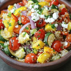 Roasted Vegetable Quinoa Salad Healthy and Flavorful Dish