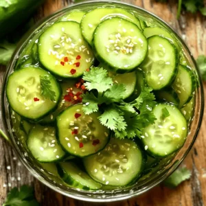 Quick Marinated Cucumbers Fresh and Flavorful Dish