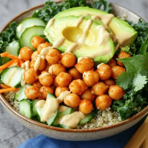 Crispy Chickpea Buddha Bowl Nourishing and Flavorful