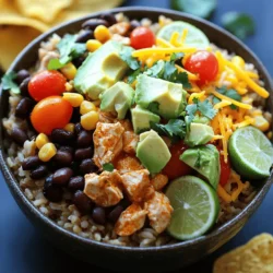 Chicken Burrito Bowls Flavorful and Filling Meal Idea
