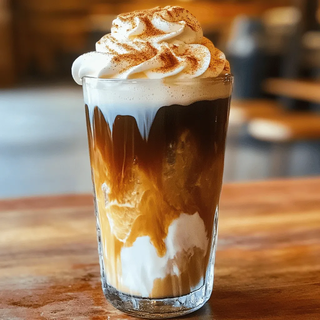 - 2 shots of freshly brewed espresso - 2 tablespoons brown sugar - 1 tablespoon milk of your choice - Ice cubes - Optional: pinch of cinnamon, whipped cream To make a great Brown Sugar Shaken Espresso, you need a few key ingredients. First, espresso is the star of this drink. You will want two shots of it, brewed fresh. This gives your drink its bold taste and nice caffeine kick. Next, the brown sugar adds sweetness. It also gives a rich flavor. Use two tablespoons for the best mix. You want the sugar to dissolve well in the hot espresso. Milk helps to balance the strong coffee taste. You can choose any type you like, whether it's whole, oat, or almond milk. Just a tablespoon is enough. Ice cubes are a must. They chill the drink and make it refreshing. For an extra touch, you can add a pinch of cinnamon. It adds warmth and spice. If you like cream, a dollop of whipped cream on top makes it extra special. You can find the full recipe to follow these steps easily. This drink is a perfect way to start your day or enjoy a cozy afternoon treat. Using an espresso machine is simple. First, grind your coffee beans finely. Then, tamp the grounds firmly into the portafilter. Lock it into place and start brewing. If you do not have an espresso machine, you can use a stovetop Moka pot. This method also makes strong coffee that works great. Use hot espresso to make the syrup. The heat helps dissolve the sugar quickly. Add 2 tablespoons of brown sugar right into the fresh espresso. Stir well until the sugar is fully dissolved. This creates a smooth syrup that will blend nicely with your drink. Grab a cocktail shaker for this part. Fill it with ice cubes, but leave some space. Pour the sweetened espresso over the ice. Make sure to secure the lid tightly. Shake it vigorously for about 15 to 20 seconds. This will chill the drink and create a frothy texture. When you pour it out, you'll see a lovely foam on top. For the full recipe, check out the Brown Sugar Shaken Espresso Delight. To make the best Brown Sugar Shaken Espresso, avoid common mistakes. First, always use fresh espresso. Old espresso can taste bitter. Next, ensure the brown sugar dissolves fully. If it doesn’t, your drink may taste gritty. To adjust sweetness, add more or less brown sugar. Start with the suggested amount, then tweak to your taste. For creaminess, try different milk options. Whole milk adds richness, while oat milk offers a smooth finish. You can jazz up your drink with fun flavors. Try adding vanilla or caramel syrup for a sweet twist. A pinch of nutmeg can bring warmth. If you want a spicy kick, experiment with cinnamon or cardamom. These spices can transform your drink. You can also try flavored syrups, like hazelnut or peppermint, for seasonal vibes. Mix and match to find your perfect flavor combination. The right glassware makes a big difference. Clear glasses showcase the layers of your drink. I recommend using a tall glass to highlight the beautiful colors. For a chic touch, add a decorative straw. Garnish your drink with whipped cream for a treat. A sprinkle of cinnamon on top adds flavor and looks great. You can even add chocolate shavings for a fancy finish. {{image_4}} You can choose different milk for your Brown Sugar Shaken Espresso. Whole milk gives a rich flavor. Oat milk adds a creamy texture. Almond milk is lighter and nutty. Each milk changes the drink's taste and feel. If you need plant-based options, oat and almond milk are great for lactose intolerance. They provide a delicious base without dairy. You can also try coconut milk for a tropical twist. Each choice helps you create your perfect drink. Want to switch up your sweetener? You can try different sugars like coconut or cane sugar. These options can add unique flavors. If you want a sugar-free option, use artificial sweeteners. Monk fruit or stevia are great low-calorie choices. Adjusting your sweetener can help meet your dietary needs. You can still enjoy a tasty drink without added calories. Just remember to test the sweetness level to find what you like best. Seasons bring fun flavors to your drink. In the fall, try adding a splash of pumpkin spice. It gives a warm, cozy feel. For winter, peppermint syrup adds a refreshing twist. You can also incorporate festive spices like nutmeg or ginger. These flavors make your drink special for the holidays. So, don’t hesitate to play with seasonal ingredients for a unique touch. To store leftover espresso, let it cool first. Then, pour it into an airtight container. Keep it in the fridge for up to three days. This way, you can enjoy it later without losing flavor. You can also repurpose leftover espresso in other recipes. Try adding it to smoothies for a caffeine boost. It works great in baking too. Use it in brownies or chocolate cakes for a rich taste. You can make espresso syrup ahead of time. Brew extra espresso and mix it with brown sugar. Let it cool, then store it in a jar. This syrup will last in the fridge for about two weeks. For future use, you can store brown sugar syrup in a neat bottle. Just remember to label it with the date. This way, you’ll always have a sweet treat ready for your espresso drinks. The best espresso for this Brown Sugar Shaken Espresso is one that is rich and smooth. I recommend using medium to dark roast blends. Some great brands include Lavazza, Illy, or Stumptown. These brands give a strong flavor that pairs well with the sweetness of brown sugar. Yes, you can! If you don't have a cocktail shaker, use a jar with a tight lid. Fill the jar with ice and pour in the sweetened espresso. Secure the lid and shake it well. You can also stir the drink in a glass if you want a simpler method. It may not froth as much, but it will still taste great. To change the sweetness, add more or less brown sugar based on your taste. You can also try different sweeteners like honey or maple syrup. If you want a sugar-free option, use a sugar substitute like stevia or monk fruit. Adjusting the sweetness lets you enjoy this drink your way! Brown Sugar Shaken Espresso is easy to make and fun to customize. You learned about key ingredients, like espresso and brown sugar, plus how to brew and shake it right. I shared tips to perfect your drink and even ways to switch up flavors. Remember, it's all about finding what you love. Try different milks and sweeteners to make it yours. With a bit of practice, you'll whip up creamy delights any time. Enjoy exploring this tasty drink!