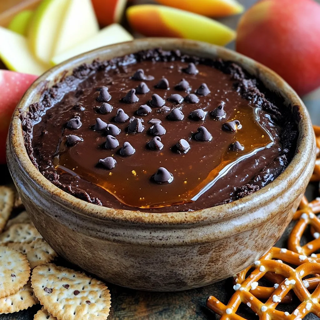 To make the Cottage Cheese Brownie Batter Dip, you'll need: - 1 cup low-fat cottage cheese - 1/2 cup unsweetened cocoa powder - 1/4 cup honey or maple syrup (to taste) - 1/4 cup almond butter or peanut butter - 1 teaspoon pure vanilla extract - 1/2 teaspoon salt - 1/2 cup chocolate chips (dark or semi-sweet) If you lack any ingredients, don't worry! Here are some easy swaps: - Use Greek yogurt instead of cottage cheese for a creamier dip. - Swap honey for agave or a sugar-free sweetener. - Try sunflower seed butter if you have nut allergies. - Use milk chocolate chips for a sweeter touch. This dip pairs perfectly with various dippers. You can try: - Apple slices for a crisp and juicy bite. - Graham crackers for a sweet crunch. - Pretzels for a salty contrast. - Celery sticks for a fresh, crunchy option. These dippers make the dip even more fun to eat! Enjoy experimenting with your favorites. Start by gathering your ingredients. You will need 1 cup of low-fat cottage cheese, 1/2 cup of unsweetened cocoa powder, and 1/4 cup of honey or maple syrup. Don't forget 1/4 cup of almond butter or peanut butter, 1 teaspoon of pure vanilla extract, and 1/2 teaspoon of salt. Lastly, grab 1/2 cup of chocolate chips for that extra sweet touch. Now, place all your ingredients into a food processor or a high-powered blender. Blend on high speed until the mix becomes smooth and creamy. This may take a few moments. Pause once in a while to scrape down the sides. This helps to mix everything evenly. When the dip reaches that silky texture, gently fold in the chocolate chips. This way, the chips stay whole and add fun bites of chocolate. Next, scoop the dip into a pretty serving bowl. Use a spatula to smooth the top for a nice finish. If you want, drizzle some honey on top and sprinkle more chocolate chips for a sweet garnish. Finally, serve your dip with dippers like apple slices, graham crackers, pretzels, or celery sticks. Arrange them around the bowl to make it look tempting. Enjoy! To get that perfect creamy dip, blend the cottage cheese well. Use a food processor or blender. Blend until it is smooth. Stop to scrape the sides so all the bits mix well. If it’s too thick, add a splash of milk. For a thicker dip, lessen the cocoa powder. Adjusting these small parts makes a big difference in texture. If you have any dip left, store it in a sealed container. Keep it in the fridge for up to three days. Make sure to cover it well. To enjoy it again, stir it before serving. It may thicken in the fridge. If it does, add a bit of milk to bring it back to life. You can switch up the flavors easily. Try adding a splash of espresso for a coffee twist. A few drops of mint extract can also add freshness. For a fruity kick, mix in some pureed berries. These small changes can make the dip new and exciting. Experiment with your favorite flavors! {{image_4}} You can make this dip even lighter. Swap low-fat cottage cheese for non-fat cottage cheese. Use a low-calorie sweetener instead of honey or maple syrup. This keeps the sweet taste but cuts calories. You can also use almond or cashew butter for a nutty twist that’s lower in fat. Add fun flavors to your dip! Try mixing in a teaspoon of mint extract. This gives your dip a fresh, cool taste. You can also add a shot of espresso. It adds a rich coffee flavor that pairs well with chocolate. Just start with a small amount, then adjust to your taste. You can easily make this dip vegan. Replace cottage cheese with silken tofu for a creamy base. Use maple syrup for sweetness. Choose almond or sunflower seed butter for added flavor. This way, everyone can enjoy this tasty dip, no matter their diet. To keep your dip fresh, place it in an airtight container. Seal it tightly to prevent air from getting in. Store it in the fridge. This keeps it cool and tasty. Make sure to enjoy it within a few days for the best flavor. You can freeze this dip for later use. First, spoon it into a freezer-safe container. Leave some space at the top for expansion. Seal it well and label it with the date. When you want to eat it, thaw it in the fridge overnight. Stir it well before serving. Cottage Cheese Brownie Batter Dip lasts about 3 to 5 days in the fridge. If you notice any changes in smell or texture, it’s best to toss it. Always check for freshness before enjoying. Enjoy your dip while it's still creamy and delicious! Yes, you can use cream cheese or Greek yogurt. These options will change the flavor and texture. Cream cheese will make the dip richer, while Greek yogurt adds a tangy taste. Both still blend well and keep it creamy. The dip will last about three to five days in the fridge. Store it in an airtight container to keep it fresh. If you notice any change in smell or texture, it’s best to toss it out. You can use carob powder for a caffeine-free option. Another choice is to use dark chocolate melted into the dip. Just be sure to adjust the sweetness since chocolate can be sweeter than cocoa powder. In this post, we explored how to make a delicious cottage cheese brownie batter dip. We covered all the key ingredients and their substitutes, along with perfect dippers to enhance your snack. You learned step-by-step instructions for preparation, blending, and serving. I also shared tips for achieving the right consistency and creative flavor variations. Finally, we discussed how to store your dip safely. Enjoy experimenting with this easy recipe that can please anyone's taste. You now have all the tools to make this treat your own.