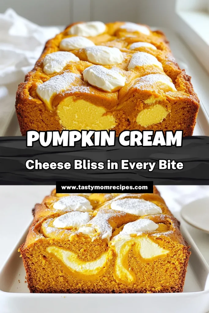 Bring the flavors of fall to your kitchen with this delicious Pumpkin Cream Cheese Swirl Loaf! This easy-to-follow recipe blends moist pumpkin loaf with creamy swirls of cheesecake, creating a delightful treat perfect for any occasion. Bake this loaf and impress your friends and family! Click to explore the full recipe and enjoy each delightful slice. #PumpkinLoaf #FallBaking #DessertRecipes #CreamCheeseSwirl