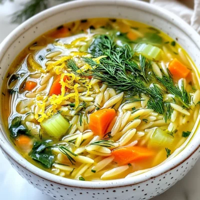 Greek Lemon Orzo Soup Flavorful and Nourishing Recipe