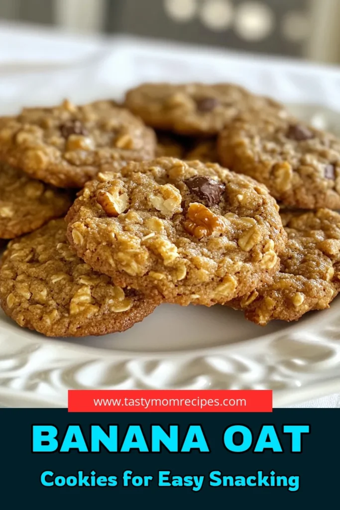 Looking for a quick and delicious treat? Try these Peanut Butter Banana Oat Cookies! These healthy oat cookies are a fantastic no-bake peanut butter cookie option that makes for an easy banana dessert or gluten-free banana snack. With only a few simple ingredients, you can whip up a batch in no time. Perfect for any occasion! Save this recipe for later and indulge in these wholesome delights! #PeanutButterBananaCookies #HealthyOatCookies #EasyBananaDessert #GlutenFreeSnacks
