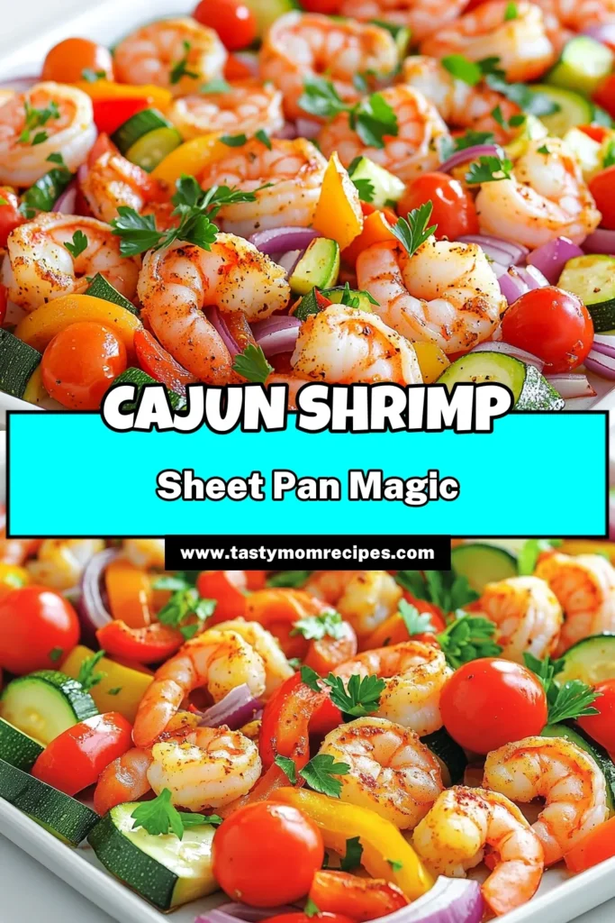 Whip up a delicious Cajun Shrimp & Veggie Sheet Pan Delight in just 25 minutes! This colorful and flavorful dish combines succulent shrimp with vibrant veggies, all roasted to perfection with a kick of Cajun seasoning. Perfect for a quick weeknight dinner or an impressive weekend meal. Click through to explore this easy recipe and make mealtime exciting! #CajunShrimp #SheetPanDinner #HealthyRecipes #QuickMeals