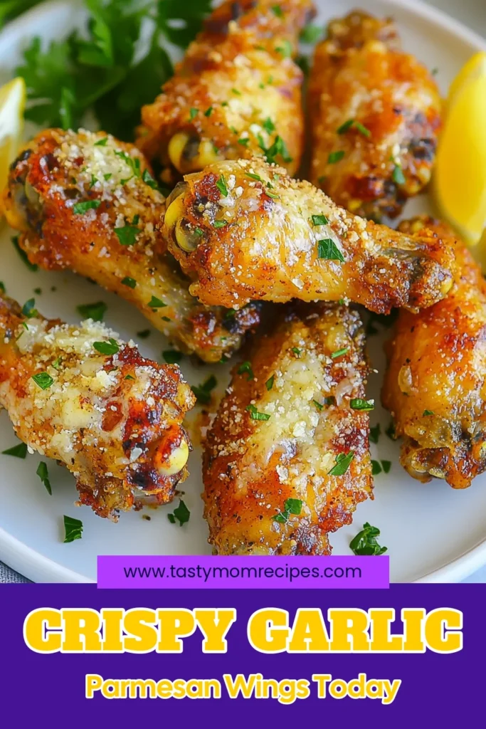 Craving a delicious snack? Try these air fryer garlic parmesan wings, the ultimate crispy chicken wing recipe! Easy to make, this garlic parmesan wings recipe is perfect for gatherings or game days. In just 40 minutes, you'll create the best air fryer appetizers that everyone will love. Save this easy air fryer recipe for your next cooking adventure! #AirFryerRecipes #ChickenWings #Appetizers #EasyRecipes