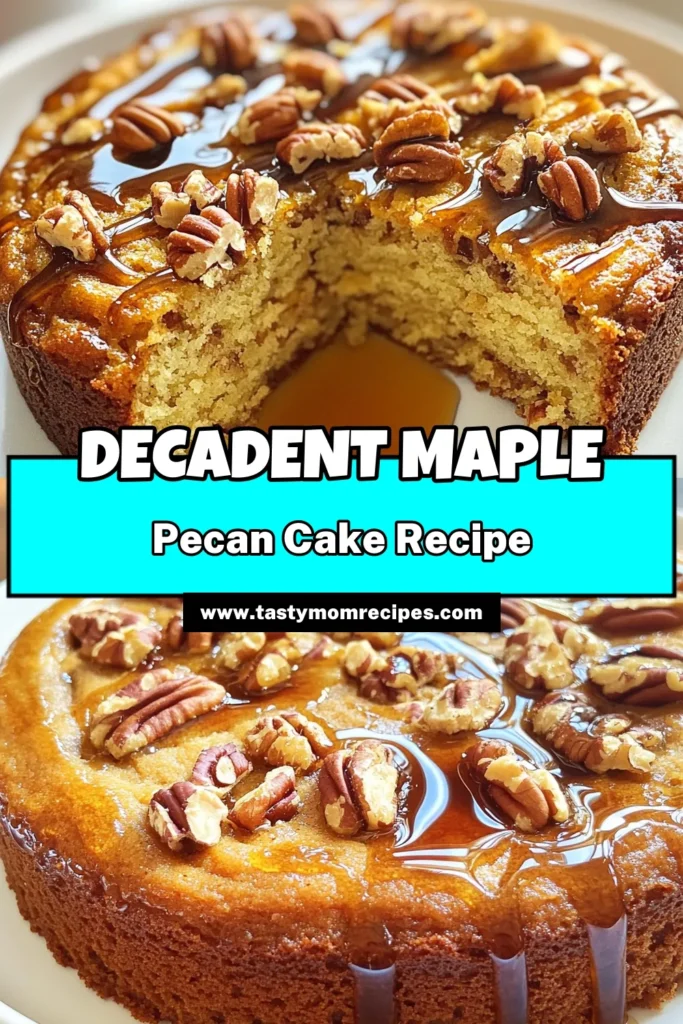 Indulge your senses with this Maple Pecan Coffee Cake Delight that combines the richness of maple syrup with crunchy pecans for a cozy treat perfect for any occasion. Whip up this easy recipe in just 50 minutes and enjoy a slice of heaven with your morning coffee or as a delightful dessert. Click through to discover the full recipe, tips, and presentation ideas! #MaplePecanCoffeeCake #BakingRecipe #DessertIdeas #CozyTreats