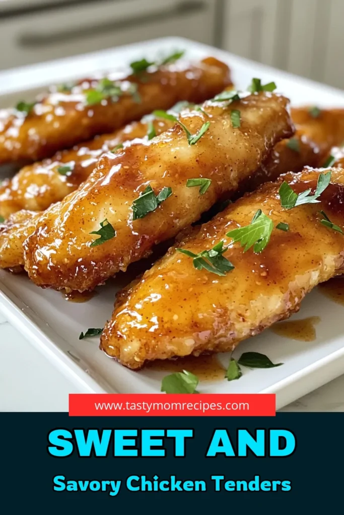 Craving something delicious? Try these Brown Sugar Chicken Tenders, an easy chicken tenders recipe that's sure to impress! This baked chicken tenders with marinade is packed with flavor and perfect for quick dinner recipes with chicken. In just 1 hour, you can enjoy tender, juicy chicken that's simple to make. Save this recipe to elevate your weeknight dinners! #BrownSugarChickenTenders #EasyChickenTenders #QuickDinnerRecipes #FlavorfulChickenTenders