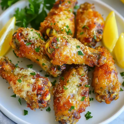 Air Fryer Garlic Parmesan Wings Crispy and Tasty Treat