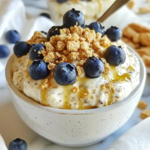 Blueberry Cheesecake Overnight Oats Tasty Breakfast Treat