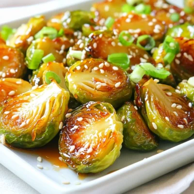 Honey Sriracha Brussels Sprouts Flavorful Roasted Dish