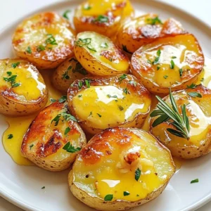 Smashed Garlic Butter Potatoes Crispy and Flavorful