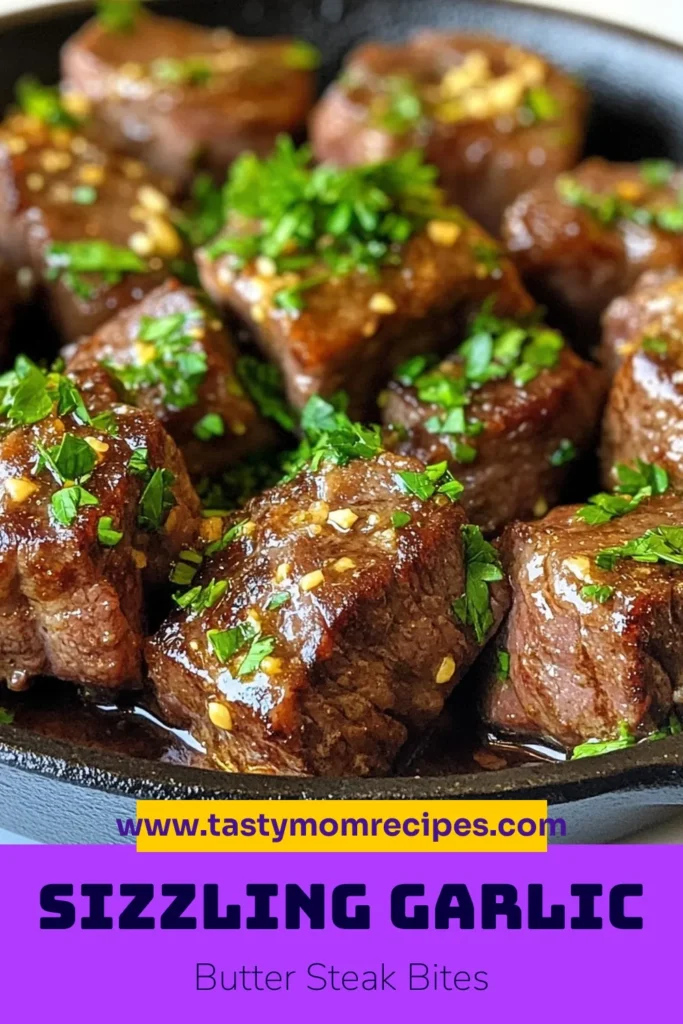 Discover the ultimate garlic butter steak bites recipe that's perfect for a quick yet delicious meal! Made with sirloin steak bites, this garlic steak recipe is loaded with flavor from garlic, smoked paprika, and fresh parsley. In just 20 minutes, you can create easy steak bites that are sure to impress. Try this mouthwatering dish today and savor every bite! Don't forget to save it for later! #GarlicButterSteakBites #EasySteakBitesRecipe #SirloinSteakBites #GarlicSteakRecipe