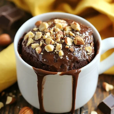 Chocolate Hazelnut Mug Cake Quick and Tasty Recipe