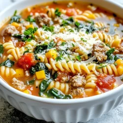 Sausage Pasta Soup Hearty and Flavorful Comfort Food