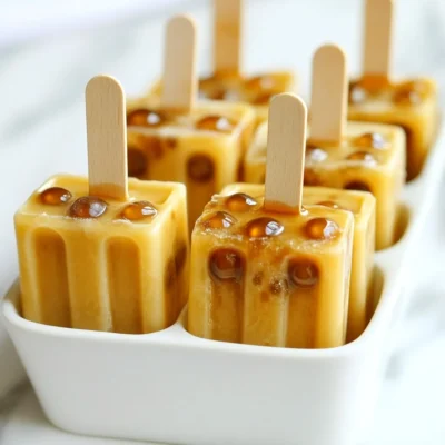 Brown Sugar Boba Milk Tea Popsicles Delightful Treat
