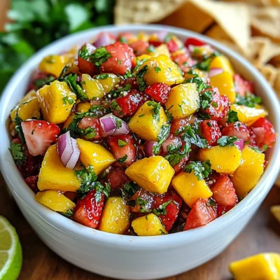 Strawberry Mango Fruit Salsa Fresh and Flavorful Treat