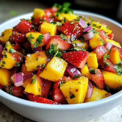 Strawberry Mango Fruit Salsa Fresh and Flavorful Treat