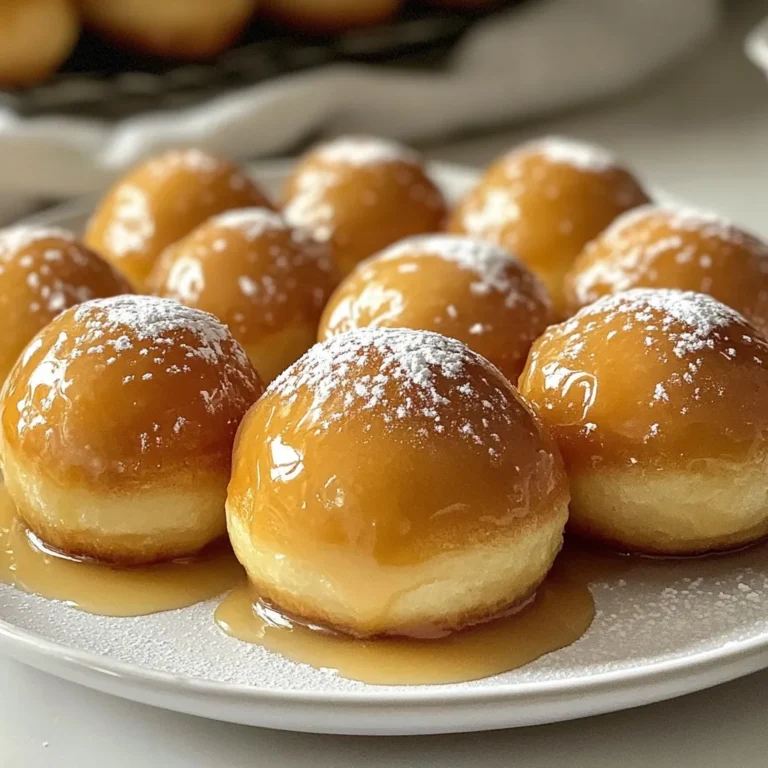 - 1 cup all-purpose flour - 1/4 cup granulated sugar - 1 tablespoon baking powder - 1/4 teaspoon salt - 1/2 teaspoon ground cinnamon - 1/4 cup milk - 1 large egg - 2 tablespoons unsalted butter, melted - 1 teaspoon vanilla extract - 1/2 cup maple syrup (for glaze) - 1/4 cup powdered sugar (for glaze) - Oil for frying Each ingredient plays a special role in making the donut holes taste great. All-purpose flour gives them structure. Granulated sugar adds sweetness, while baking powder helps them rise. Salt enhances the flavor, and cinnamon adds warmth. Milk keeps the dough moist, and the egg binds it together. Unsalted butter adds richness, and vanilla gives a lovely aroma. For the glaze, maple syrup provides a sweet, earthy flavor, while powdered sugar ensures a smooth texture. You can swap all-purpose flour with whole wheat flour for a nutty taste. If you want a healthier option, use honey instead of granulated sugar. Almond milk or soy milk works well if you need a non-dairy choice. You can replace unsalted butter with coconut oil for a different flavor. If you don't have maple syrup, try using agave nectar, but the taste will change. {{ingredient_image_2}} Start by gathering your ingredients. In a bowl, mix one cup of all-purpose flour, a quarter cup of granulated sugar, one tablespoon of baking powder, a quarter teaspoon of salt, and half a teaspoon of ground cinnamon. Whisk them well to remove lumps. Next, in another bowl, combine a quarter cup of milk, one large egg, two tablespoons of melted butter, and one teaspoon of vanilla extract. Whisk this until it’s smooth. Slowly pour this wet mix into your dry mix. Stir gently until it’s just combined. Don’t worry if small lumps remain; they are okay! Prepare to fry by heating oil in a deep pot. Aim for about two to three inches of oil, enough to cover the donut holes. Heat the oil to around 350°F (175°C). To check if the oil is ready, drop in a small piece of dough. If it bubbles and rises, you’re good to go! Shape your dough into small balls, about one inch wide. Carefully place a few into the hot oil. Fry them for three to four minutes, turning them to brown evenly. When they turn golden brown, they are done! Once cooked, lift them out with a slotted spoon. Let them drain on a paper towel-lined plate to remove excess oil. Make your glaze while the donut holes cool slightly. In a bowl, mix half a cup of maple syrup with a quarter cup of powdered sugar. Whisk until it’s smooth and creamy. When the donut holes are still warm, dip each one into the glaze. Make sure they are fully coated. Place the glazed donut holes on a wire rack. Let them sit for a few minutes so the glaze can set. Enjoy your delicious maple glazed donut holes! To make a great glaze, use fresh maple syrup. Mix it with powdered sugar until it’s smooth. You want the glaze to be thick enough to coat the donut holes but still flow easily. Dip each warm donut hole right after frying. This helps the glaze stick better. If the glaze is too runny, add more powdered sugar. If it’s too thick, add a splash of milk. When frying, be very careful. Always use a deep pot or fryer. Fill it with enough oil, about 2-3 inches deep. Heat the oil to 350°F (175°C). Use a thermometer to check. Never leave hot oil unattended. It can start a fire. Always keep a lid nearby to cover the pot if needed. Use a slotted spoon to remove the donut holes safely. A few mistakes can ruin your donut holes. First, don’t overmix the batter. It should be lumpy, not smooth. Second, fry in small batches. Crowding the pot can lower the oil temperature. This makes the donut holes greasy. Lastly, glaze them while warm. If you let them cool too much, the glaze won’t stick. Following these tips ensures your donut holes are perfect every time! Pro Tips Oil Temperature: Ensure your oil is at the right temperature (around 350°F or 175°C) for perfectly fried donut holes. Use a thermometer for accuracy. Don't Overmix: When combining wet and dry ingredients, mix until just combined to keep the donut holes light and fluffy. Lumps are okay! Glazing Technique: For a thicker glaze, let the donut holes cool slightly before dipping. This helps the glaze adhere better. Serving Suggestions: Serve your donut holes warm with a side of extra maple syrup for dipping, and sprinkle with cinnamon or powdered sugar for an extra touch. {{image_4}} You can change the flavor of your donut holes easily. Try adding cocoa powder for chocolate donut holes. Mix in lemon zest for a bright, zesty taste. You can also use spices like nutmeg or cardamom for a unique spin. Each flavor twist keeps things fun and fresh. Baked donut holes can be a healthier choice. They use less oil and can still taste great. To bake, use a muffin tin instead of frying. Just adjust the baking time to about 10-12 minutes at 350°F. Fried donut holes are crisp and golden, but baking gives you a lighter treat. Seasonal toppings can elevate your donut holes. In fall, sprinkle them with crushed pecans or walnuts. During winter, add a sprinkle of cinnamon sugar for a warm touch. For spring, fresh fruit like strawberries or blueberries can brighten your plate. These small changes make each batch special and exciting! To keep your donut holes fresh, store them in an airtight container. This method helps maintain their soft texture. If you have leftover donut holes, place them in a single layer to avoid sticking. You can leave them at room temperature for up to two days. For longer storage, consider refrigerating them. Just remember to seal them well. When you want to enjoy warm donut holes again, reheating is easy. Place them in a microwave-safe dish. Heat in the microwave for about 10-15 seconds. This warms them up quickly. If you prefer, you can also reheat them in an oven. Preheat your oven to 350°F (175°C). Place the donut holes on a baking sheet for about 5 minutes. They’ll be warm and tasty! To freeze your maple glazed donut holes, let them cool completely. Then, arrange them in a single layer on a baking sheet. Freeze until solid, about 1-2 hours. After that, transfer them to a freezer-safe bag or container. They can last for up to three months in the freezer. When you're ready to eat them, thaw at room temperature or use the reheating instructions above. Enjoy your sweet treats anytime! To make the glaze thicker, add more powdered sugar. Start with a small amount. Mix it in until you reach your desired thickness. If it’s too thick, add a tiny bit of maple syrup. Do this slowly to keep control of the consistency. A thicker glaze will coat the donut holes better and create a nice shine. Yes, you can use cake mix for donut holes. This option makes the process easier and quicker. Just follow the instructions on the cake mix box to prepare the batter. Make sure to shape the batter into small balls. Fry them as you would with the regular donut holes recipe for a fun twist. You can find maple glazed donut holes at many local bakeries or donut shops. They are often a popular choice. Some grocery stores also carry them in their bakery section. If you want fresh ones, try making them at home. This way, you can enjoy them warm and customize the glaze to your liking. In this article, we explored how to make delicious donut holes. We covered the key ingredients and their substitutes, step-by-step cooking methods, and helpful tips for the perfect glaze. You learned to avoid common mistakes and how to try various flavors. We also discussed storage methods to keep your treats fresh. Remember, practice helps you improve. Enjoy making and sharing your tasty creations!