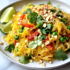 Spaghetti Squash Pad Thai Flavorful and Easy Recipe