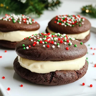Chocolate Peppermint Whoopie Pies Irresistible Treat