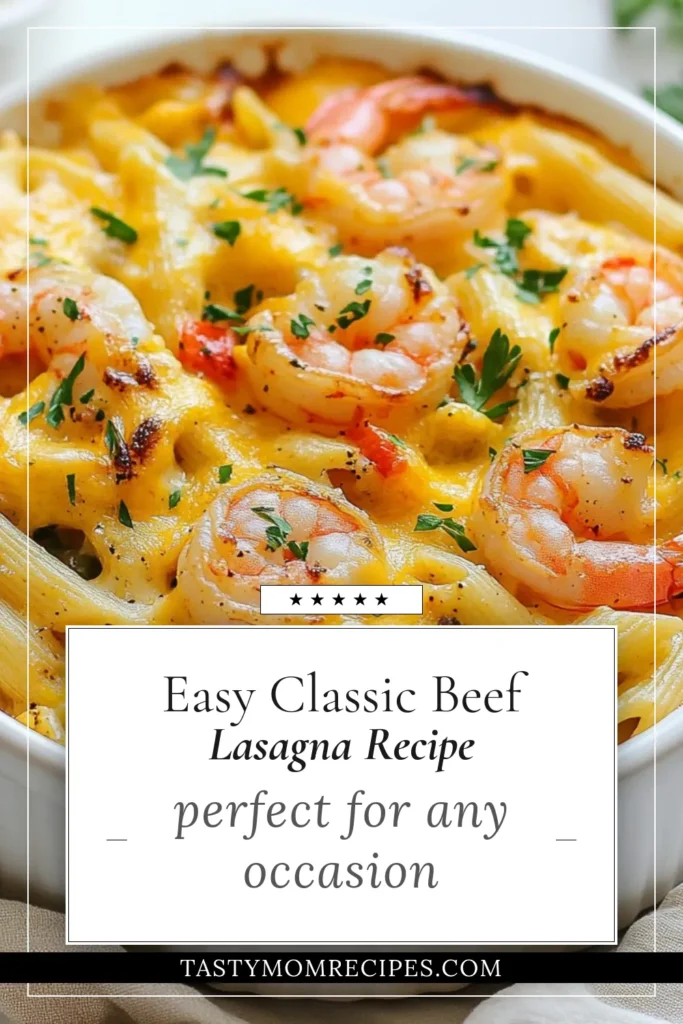 Discover the ultimate comfort food with this Cajun shrimp pasta bake! This easy seafood pasta bake combines tender shrimp, colorful bell peppers, and creamy Cajun pasta in a delicious, cheesy blend. Perfect for any occasion, this shrimp pasta bake recipe is a crowd-pleaser. Get ready to impress with this baked shrimp penne that adds a spicy twist to your dinner menu. Try it now and enjoy! #CajunShrimpPasta #ShrimpPastaBake #SeafoodRecipes #PastaBake