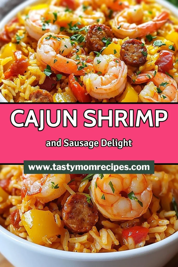 Savor the bold flavors of this Cajun Shrimp & Sausage Jambalaya! This easy jambalaya with shrimp and Andouille sausage is perfect for weeknight dinners. Our shrimp and sausage jambalaya recipe is packed with spices and wholesome ingredients, ensuring a delicious meal in under an hour. Ready to spice up your dinner table? Try this Cajun recipe today! Save it for later! #CajunShrimpJambalaya #ShrimpAndSausageJambalayaRecipe #EasyJambalayaWithShrimp #AndouilleSausageJambalaya