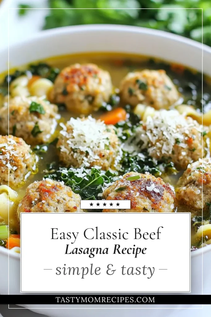 Warm up with this comforting Italian wedding soup, a delicious blend of turkey meatballs, fresh veggies, and pasta. Perfect for cozy soup recipes, this healthy Italian soup is rich in flavor yet light on calories, making it ideal for any meal. Discover the joy of making a vegetable soup with pasta that everyone will love. Try this recipe today and bring a taste of Italy to your dinner table! #ItalianWeddingSoup #CozySoupRecipes #HealthyItalianSoup #TurkeyMeatballSoup