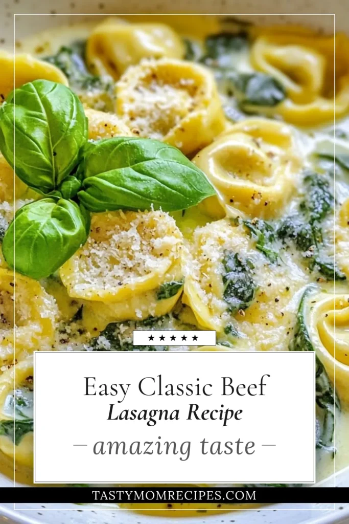 Indulge in this creamy spinach tortellini skillet, a delicious one-pan pasta recipe perfect for busy nights! This easy spinach tortellini combines cheesy tortellini with fresh spinach and a rich creamy sauce, making it an ideal vegetarian dinner idea. Ready in just 20 minutes, it's both quick and satisfying. Don't miss out—pin this recipe for your next meal! #CreamySpinachTortellini #OnePanPasta #VegetarianDinner #EasyTortellini