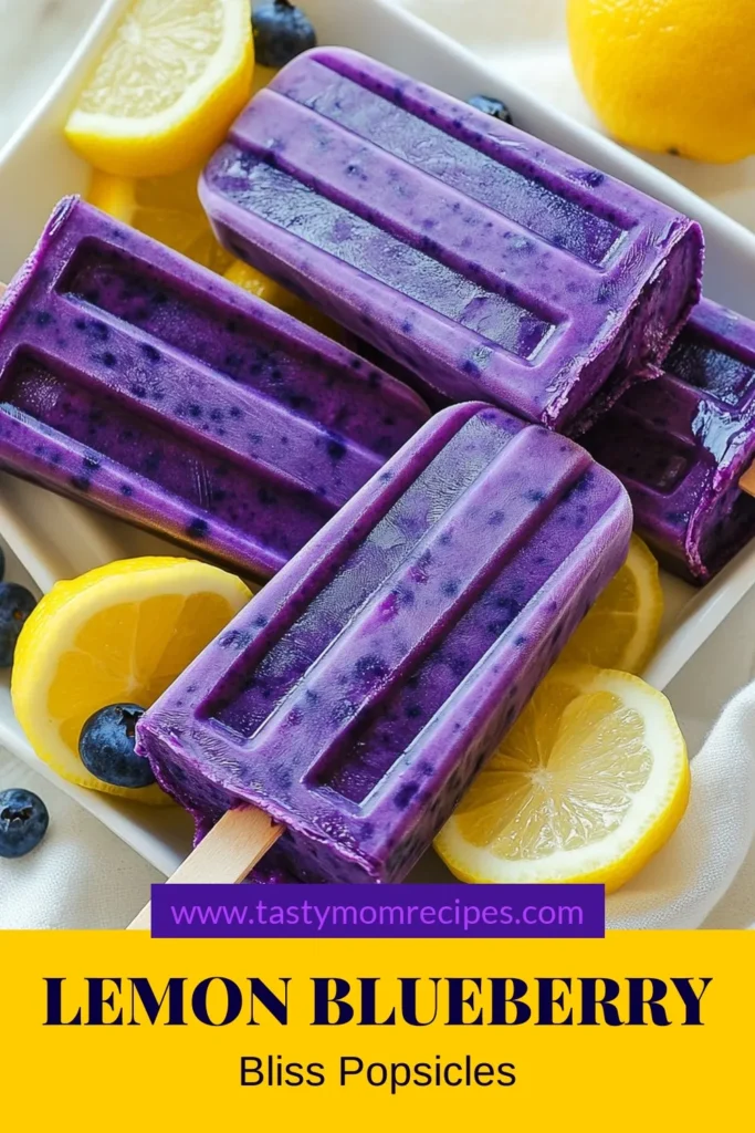 Dive into summer with these delicious Blueberry Lemon Popsicles! This healthy popsicle recipe is easy to make and perfect for hot days. Enjoy homemade blueberry popsicles made with fresh blueberries, zesty lemon juice, and a hint of sweetness from honey or maple syrup. These refreshing summer treats are a hit with everyone. Try this fruit popsicle recipe today and beat the heat! Save this recipe for later! #BlueberryLemonPopsicles #HealthyPopsicleRecipe #SummerTreats #FruitPopsicleRecipe